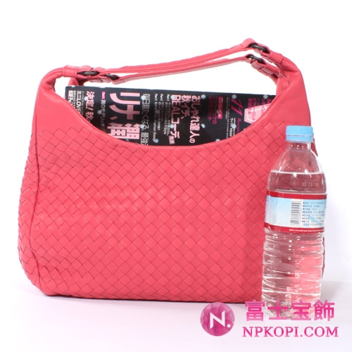 【2010年秋冬モデル】Bottega Veneta/ボッテガ・ヴェネタ  ラムスキン ショルダーバッグ アンティークピンク 125787V00166677